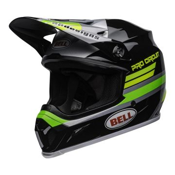 Bell MX 2020 MX-9 Mips Adult Helmet-X-Large-PC Black/Green