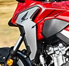 Cowling Left [Grey-R380] Honda CB500x